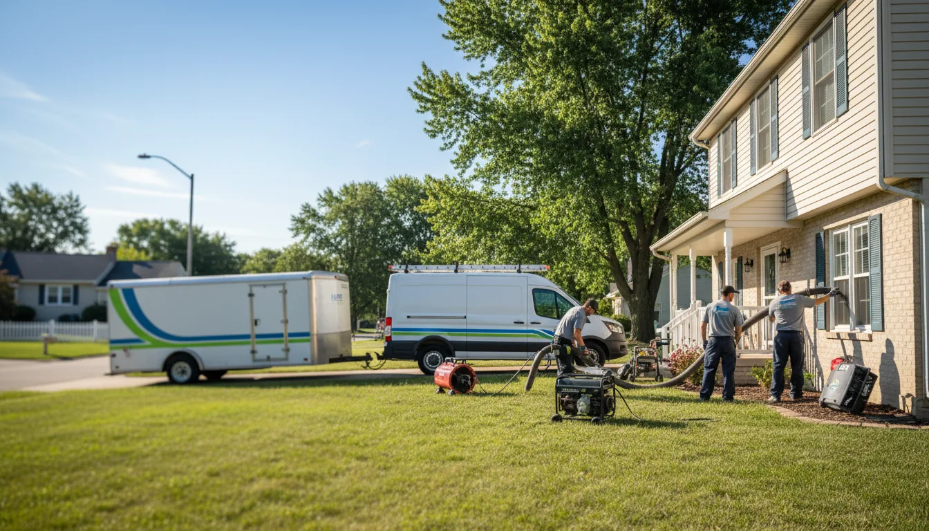 Flooded Basement Restoration And Cleanup With Repair in Holloway, OH near me